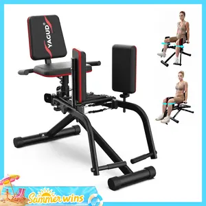 [SUMMERWINS] YAGUD 2-in-1 Hip Abductor and Adductor Machine, Inner and Outer Thigh Exercise Equipment, Leg Workout Machine for Home Gym