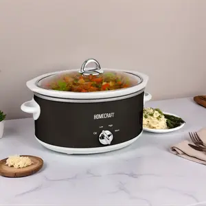 Homecraft 6 Qt Oval Slow Cooker