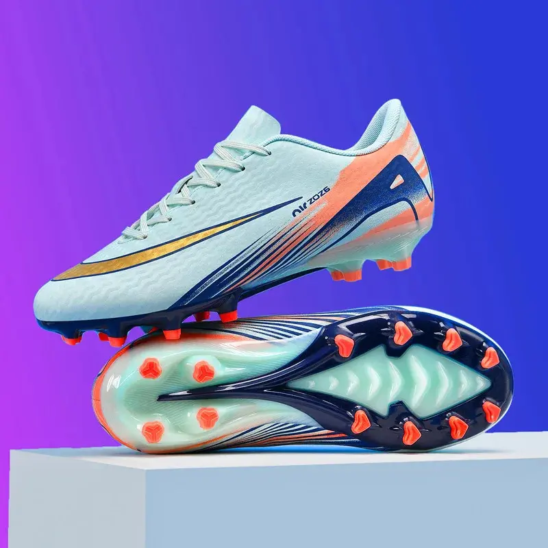 Lightweight Ankle Football Boots Men's Football Shoes Outdoor Anti slip Grass Professional Training Tournament Sports Shoe,Suitable for football training