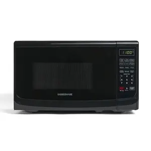 Countertop Microwave Oven with LED Lighting & Child Lock, 0.7 Cu Ft Black blender