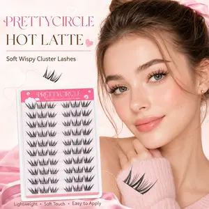 Glue-On 10-Row C Curl False Eyelashes, Synthetic, Daily Natural Look, Clear and Lightweight, Doll Style, 13–15mm Length, 0.07mm Thickness, Cosmetic Beauty Product