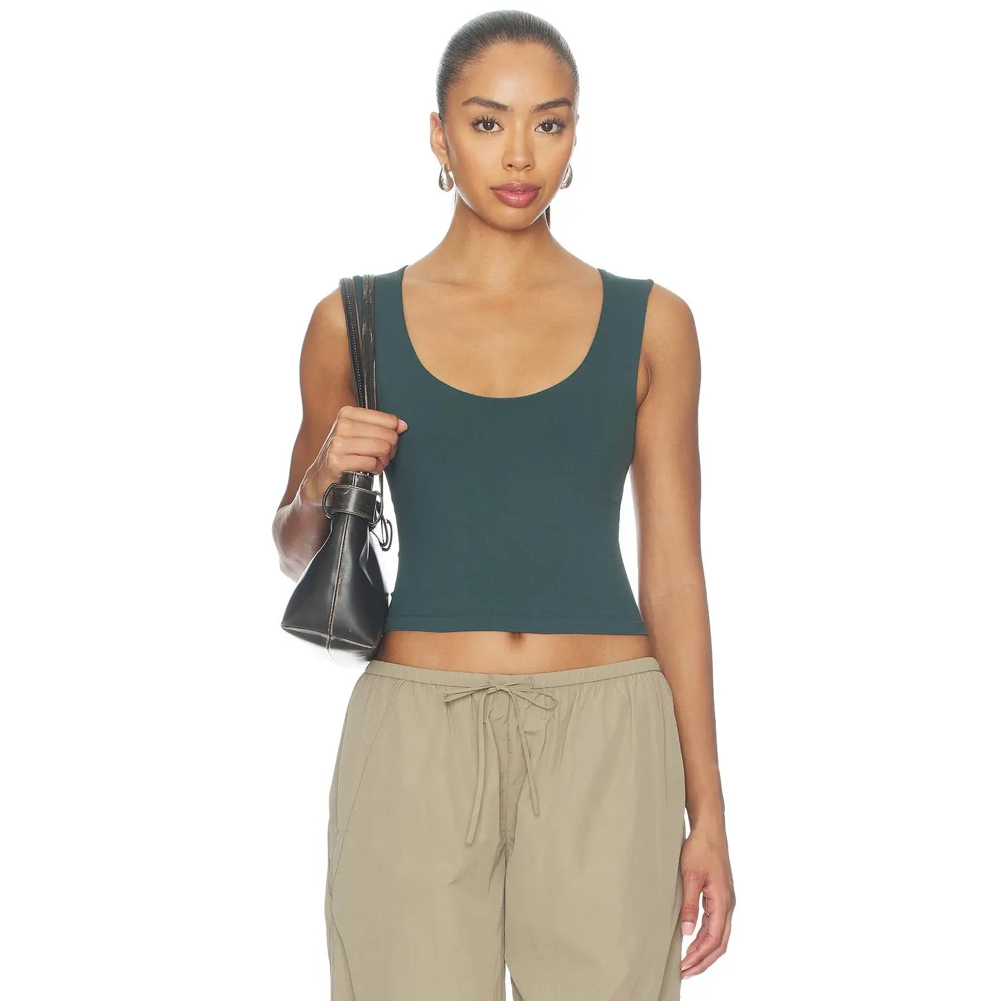 Free People Clean Lines Muscle Cami in Midnight Mountain