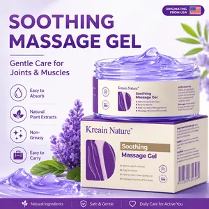Kreain Nature Soothing Massage Gel, Purple Gel for Body & Joint Care, Portable & Easy Absorb Cream