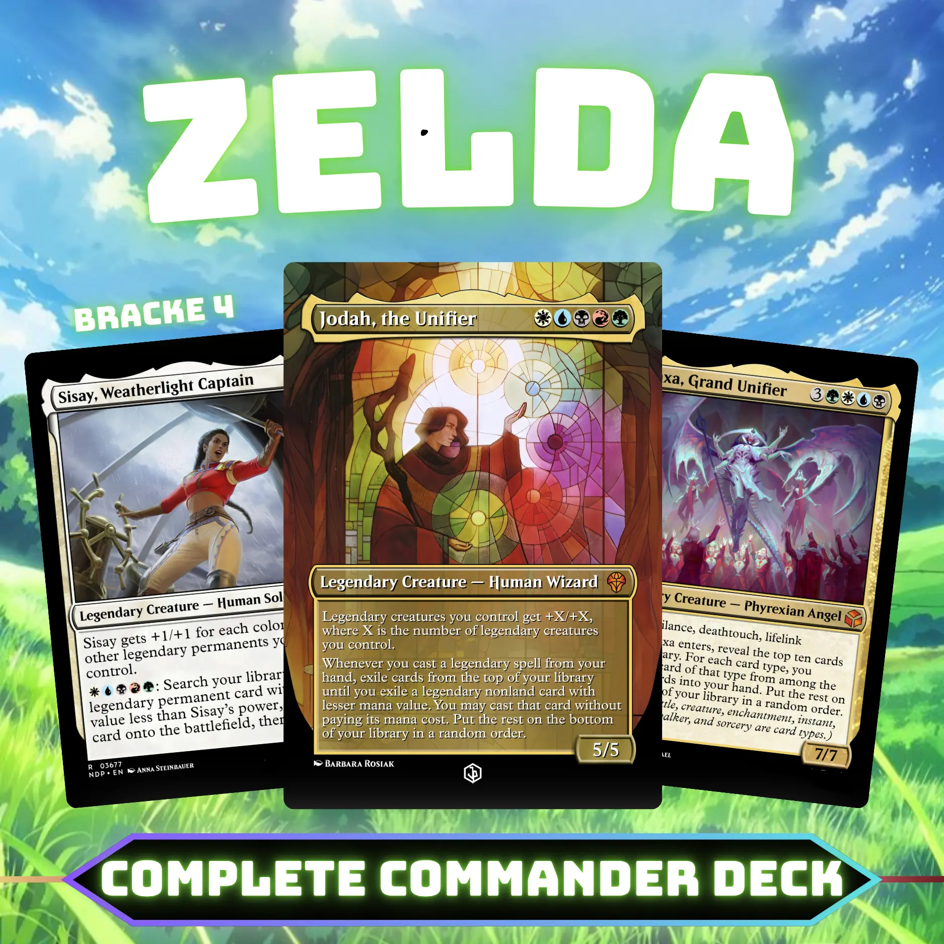 Zelda Commander Style Deck | 100 Cards + Tokens | Custom Proxy Cards