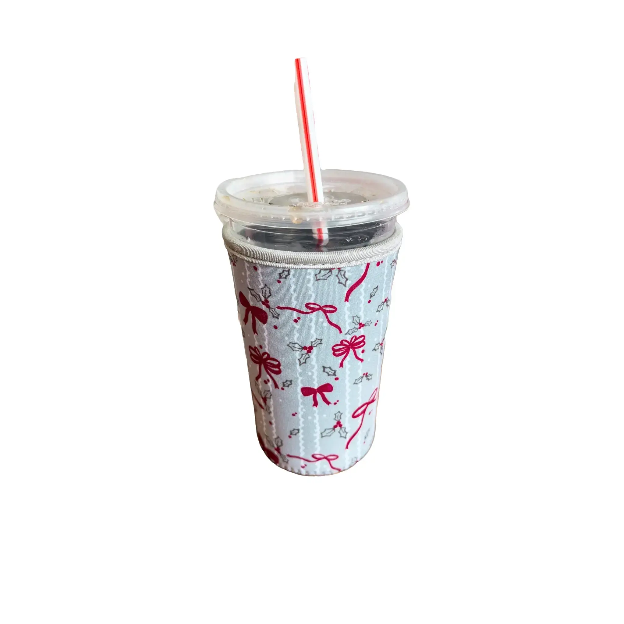 Holly & Ribbon Cup Sleeve