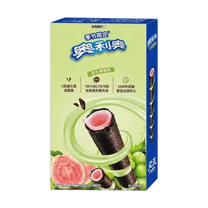 OREO Cocoa Crispy Rolls Guava Grape Flavor - Limited Edition Snack 50g