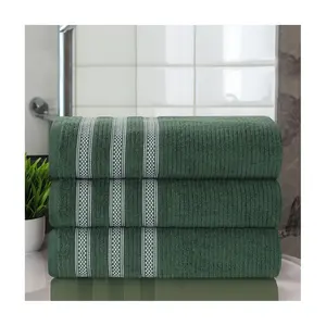 Superior 3pc Soft Zero Twist Cotton Ribbed Plush Bath Towels Superior 3pc Soft Zero Twist Cotton Ribbed Plush Bath Towels