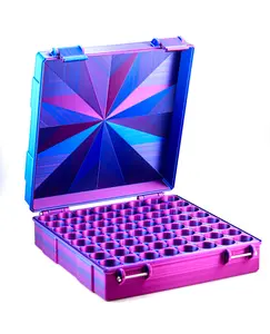64-Slot 10 ml Vial Case Bulk Storage | Organizer for GLP-1, Peptides, Research, Freezer BUlk
