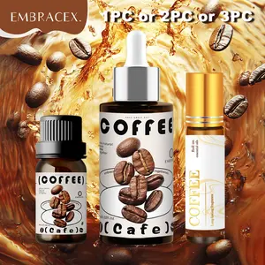 Coffee Essential Oil Set, Long-lasting Alcohol-free Fragrance for Office and Study, Ideal Gift for Family and Friends, Healthcare, Aromatherapy, Therapeutic Wellness, Treatment