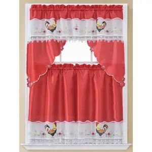 Kitchen Curtain Rooster