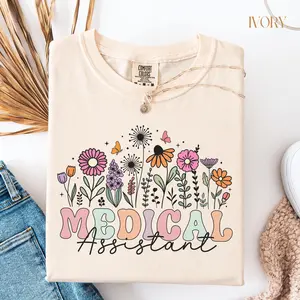 Comfort Colors Medical Assistant Shirt, MA Student Gift, Medical Assistant T-shirt, Medical Assistant Gifts, CMA Sweatshirt, CMA Gift Fabric Top Womenswear Fit