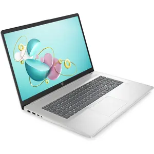 HP 17 Premium Business Laptop, 17.3" Touchscreen, Intel 12-core Ultra 7 255U, Windows 11 Home, Backlit Keyboard, Fingerprint Reader,Silver (Intel Core Ultra 7 255U, 32GB RAM | 1TB SSD)