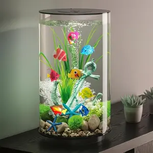 floating aquarium fish set, suitable for realistic plastic tropical fish decoration in aquariums and bathrooms, Aquatic Plants