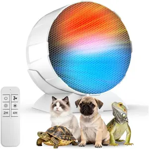 200W Reptile Heat Mat Space Heater, Adjustable Temperature Reptile Heater, Non-Light Heating Solution with Expanded Heating Range for Hermit Crabs Leopard Geckos Turtles Snakes Frog Iguana