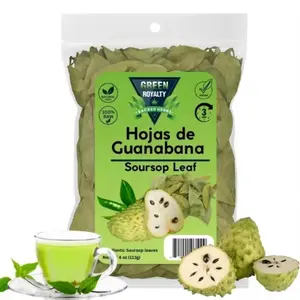 Whole Dried Graviola Soursop Leaves Herbal Tea, 4 oz (113g+ Per Bag), 100% All Natural Hoja De Guanabana, Traditional Herbal Flavor Beverage From Mexico