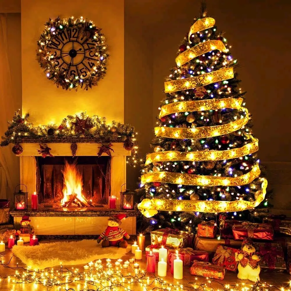Christmas Ribbon Fairy Light Christmas tree decoration