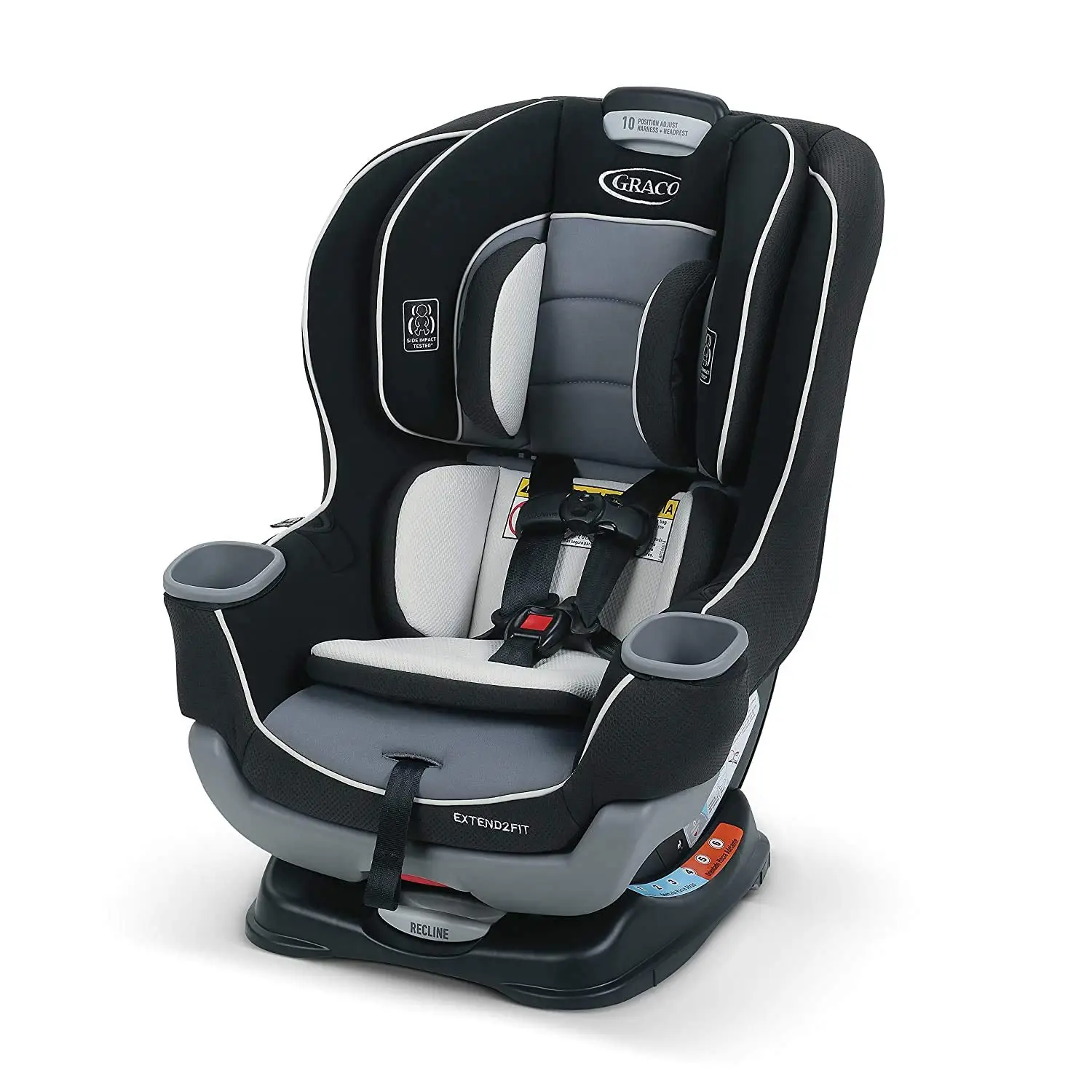 Graco Extend2Fit 2-in-1 Convertible Car Seat (Gotham)