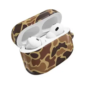 Hunting Camo AirPods Case – Rugged Shockproof Protective Cover, Brown Wildlife Pattern for AirPods Pro & AirPods 1 2 3 4
