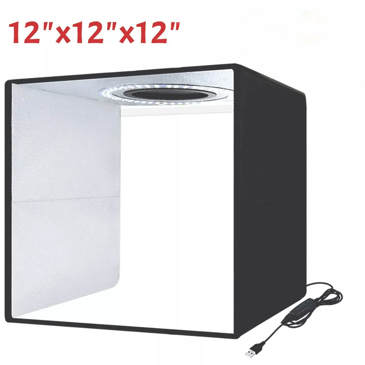 Photo Studio Light Box , Quick-Install Foldable Portable Studio Kit Photography Equipment, Camera Accessories, Photography Tool, with Soft Light Cloth Photography Tent and White Fill Light，For Product Photography, Jewelry, Cosmetics