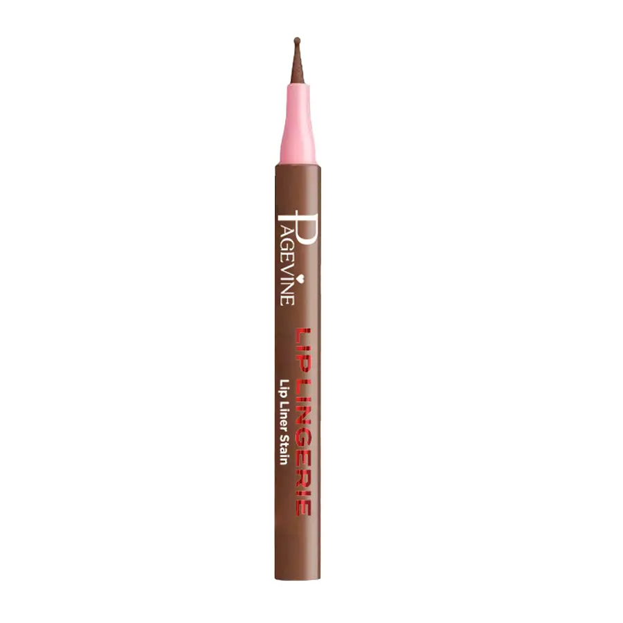 12 Color Lip Liner Pencil, Lip Stain Liner, Natural Long-Lasting Waterproof Sweatproof, Non-Sticky Cup Resistant Smudge-Proof, Smooth Application Round Tip Makeup Brush, Lipliner
