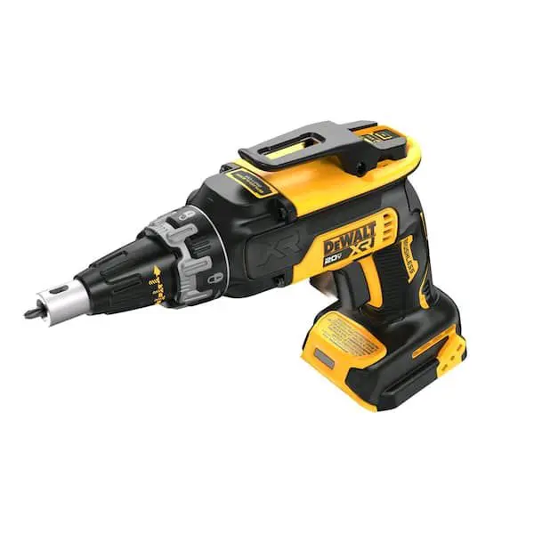 Dewalt XR 20V Brushless Drywall Screwgun (Model DCF630, Tool Only) - Adjustable Nosecone, Compact Size, Efficient Operation, 4 Modes, Push Start, Lock-On, Electronic Select, Enhanced Visibility, Ergonomic Design, High Speed for Drywall Hanging, Ergonomic,