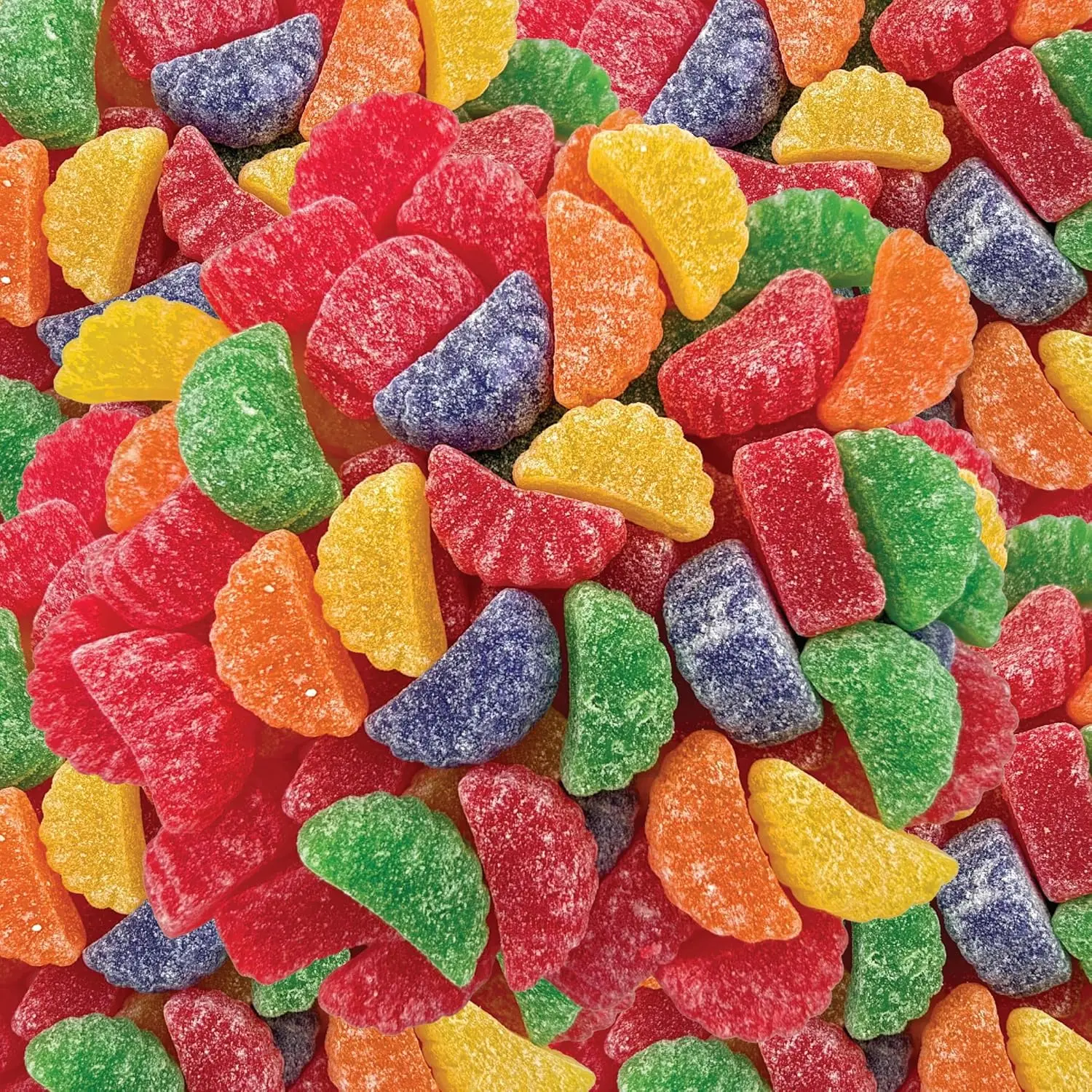 Fruit Slices - 2 Pound Bulk Pack (65 Count) - Jelly Candy - Assorted Flavors - Unwrapped Old Fashioned Candy for Holiday Snacking, Baking, and Gifting