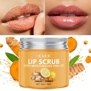 Ginger Lip Scrub 1.76 Oz, Gentle Exfoliating Moisturizer, Deep Cleansing Hydration, Long-Lasting Peeling, Soft Plump Lips, Daily Lip Care Essential
