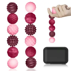 12pcs Silicone Sensory Stress Toys, Magnetic Balls Fidget Toys, Silent Office Desk Stress Balls, Decompression Ball for Adults Teens, Autism Adhd Relief, Anti stress kit