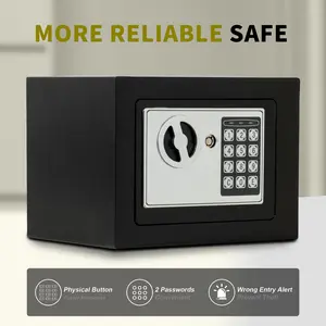 Secure Digital Safe Box,Home safe  Anti-Theft Wall-Mountable Safe for Office, Hotel, Protect Your Cash, Jewelry, Passport and Valuables