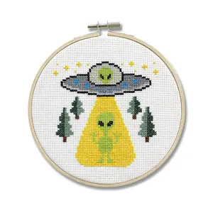 Spot Colors We Are Not Alone Counted Cross Stitch Kit