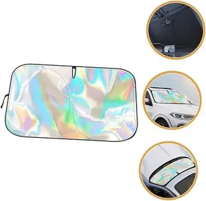 Laser car windshield visor | Reflective visor cools car interior | Cool reflective visor for sedans, SUVs, and MPVs.