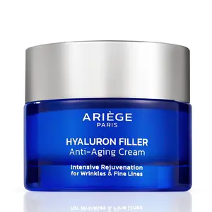 Hyaluron Filler Anti Aging Face Moisturizer Hydrating & Firming Cream with Hyaluronic Acid, Peptides & Squalane Plumping, Wrinkle Smoothing Day & Night Face Cream for Women & Men