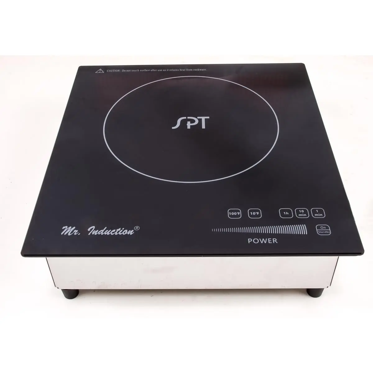 Sunpentown SR-187RTA 1800 watt Built-in Induction Cooktop, Black & Silver
