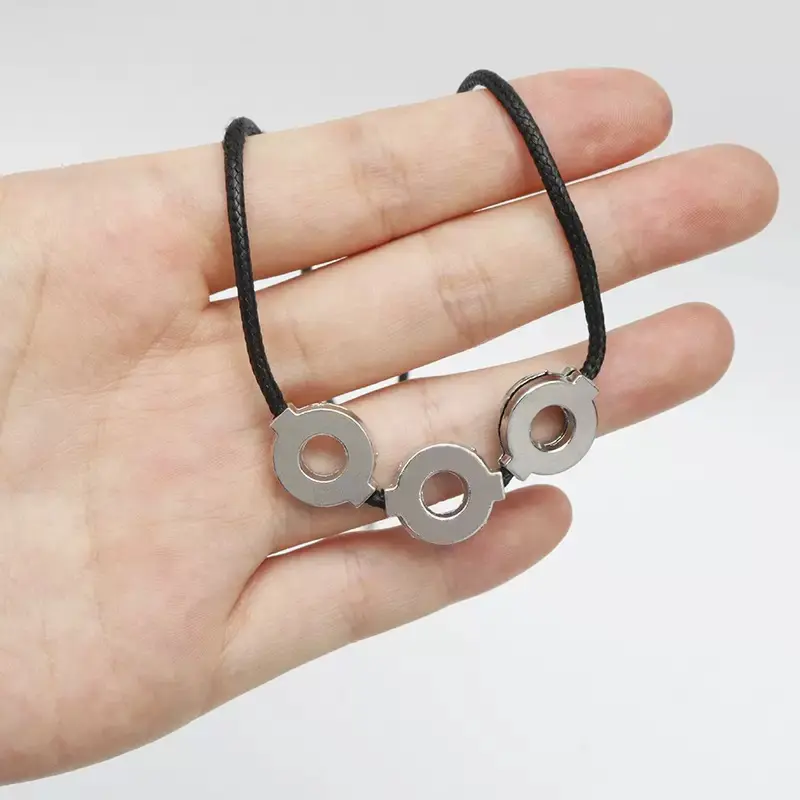 Akatsuki Pendant Necklace in Titanium Steel, Casual Anime Jewelry for Male Fans, Original Sharingan Design Birthday Gift, Fans Of Naruto, Naruto Merchandise