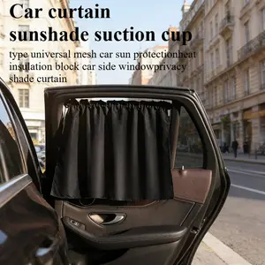 Universal Car Window Sunshade Curtain, Durable Universal Fit Mesh Side Window Privacy Protection, UV Blocking Heat Insulation, Car Shade Accessories
