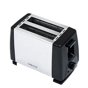 700W 2-Slice Automatic Bread Toaster Multifunctional Breakfast Maker Household Toast Machine Home Kitchen Appliance