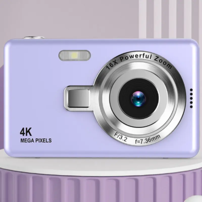 Classic Vintage Retro CCD Point & Shoot Camera - Rechargeable Built-In Long-Lasting Batteries, Compact Lightweight Portable, Simple Operation, Memory Storage, Photo+Video Recording, Ideal for Students' Daily Carry, Long-Lasting Usage, Batteries Built-In