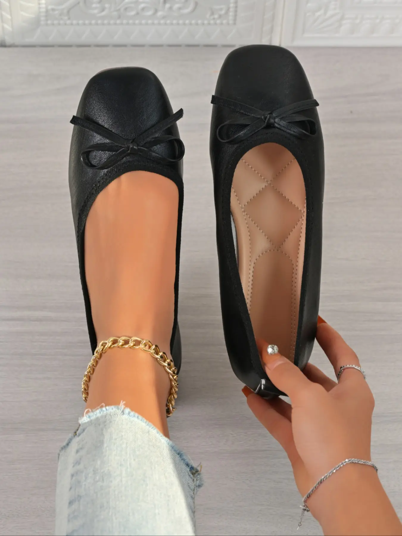 Women's Casual Anti-Slip Rubber Single Shoe Flat, New Arrival 2026, Comfortable and Stylish, Perfect for Daily Wear, Ladies Fashion Footwear, Walking Shoes Pu Leather Shoes