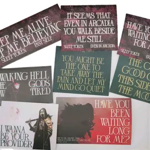 STICKER PACK Waterproof Decal Matte Finish Vibrant Print Durable Vinyl Sticker for Water Bottles Laptops Journals Car Windows Fan Inspired Original Artwork 8 Pack