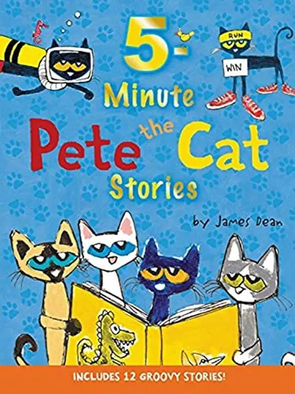 Pete the Cat: 5-Minute Stories, Includes 12 Groovy Tales, Kids Bedtime Book, Children’s Story Collection – Add to Cart Buy Now