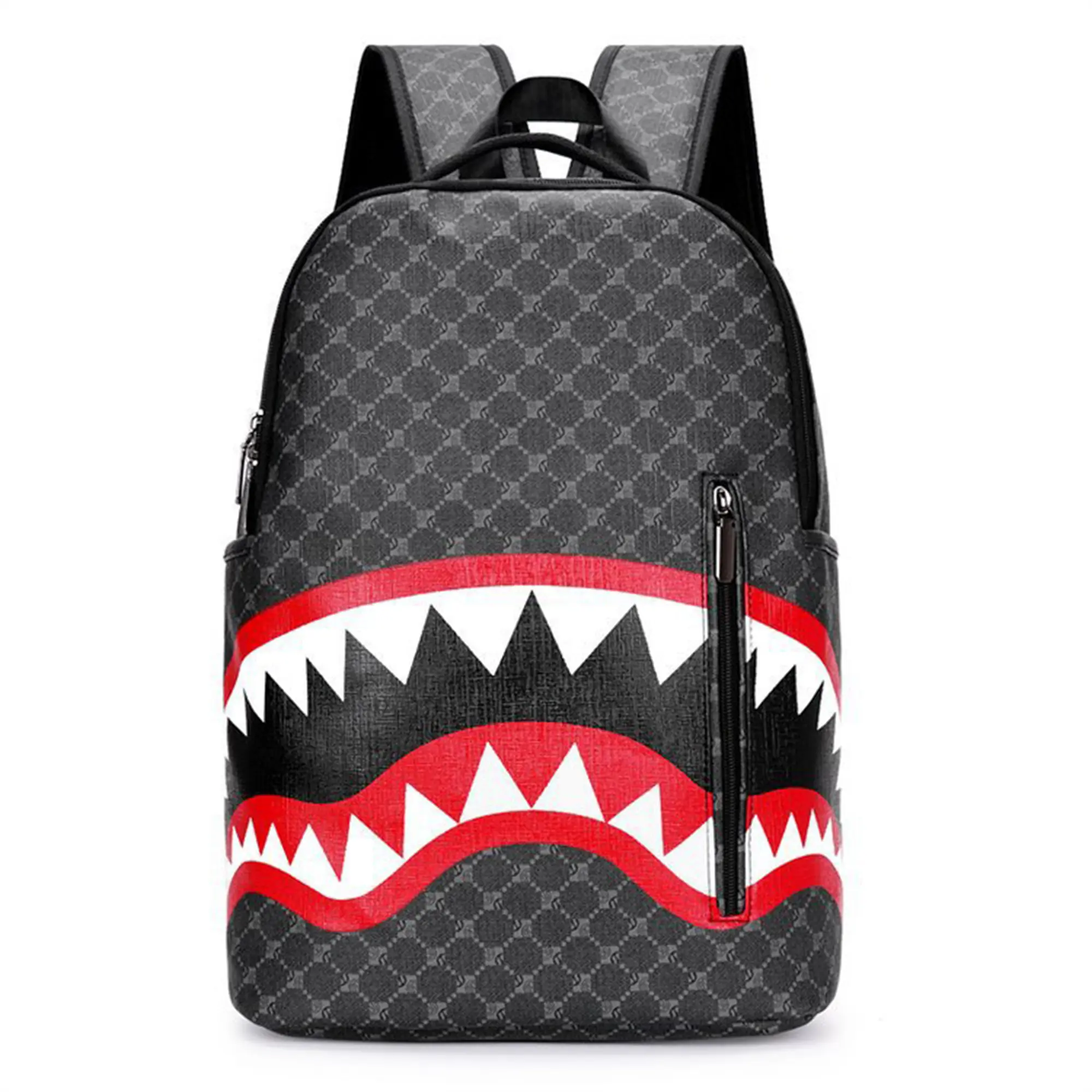 Sprayground Sharks Backpack Men's Leisure Laptop Backpack, Travel Bag, Business Bag, Large Capacity Shark Backpack