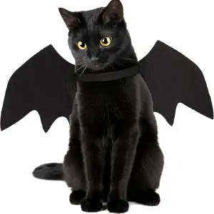 Adjustable Bat Wings Costume for Pets, Soft Polyester Material, Ideal for Cats, Kitten, Kitty and Small Dogs, Perfect for Halloween Role Play and Fun Dress-Up