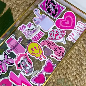 50 pack of Preppy Pink Stickers