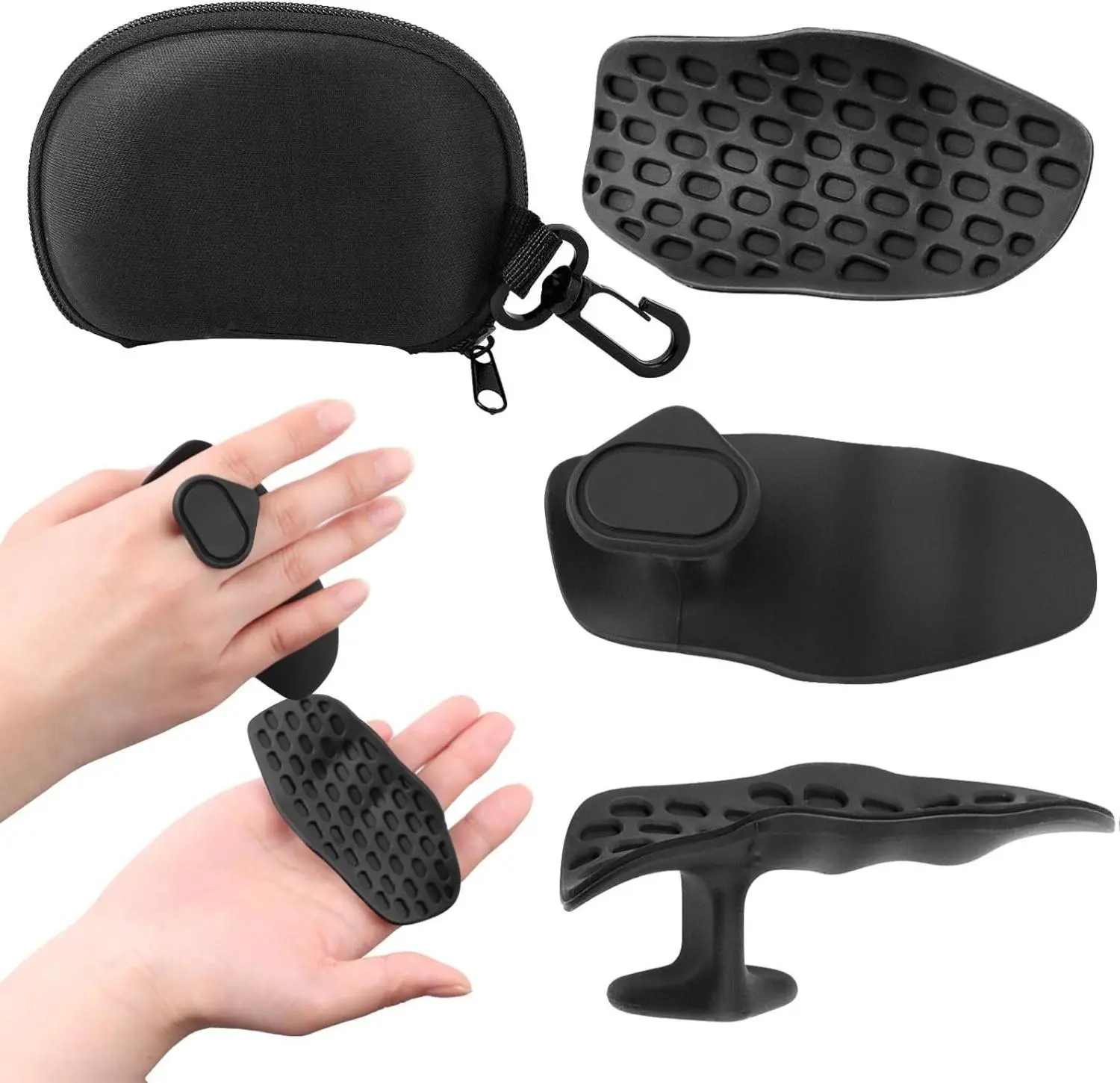 Anti-Slip Workout Grips - Ergonomic Rubber Gym Grips, Hand Protection Weight Lifting Grips, for Gym Training and Workouts, Dumbbells, Pull-Ups, for Men and Women