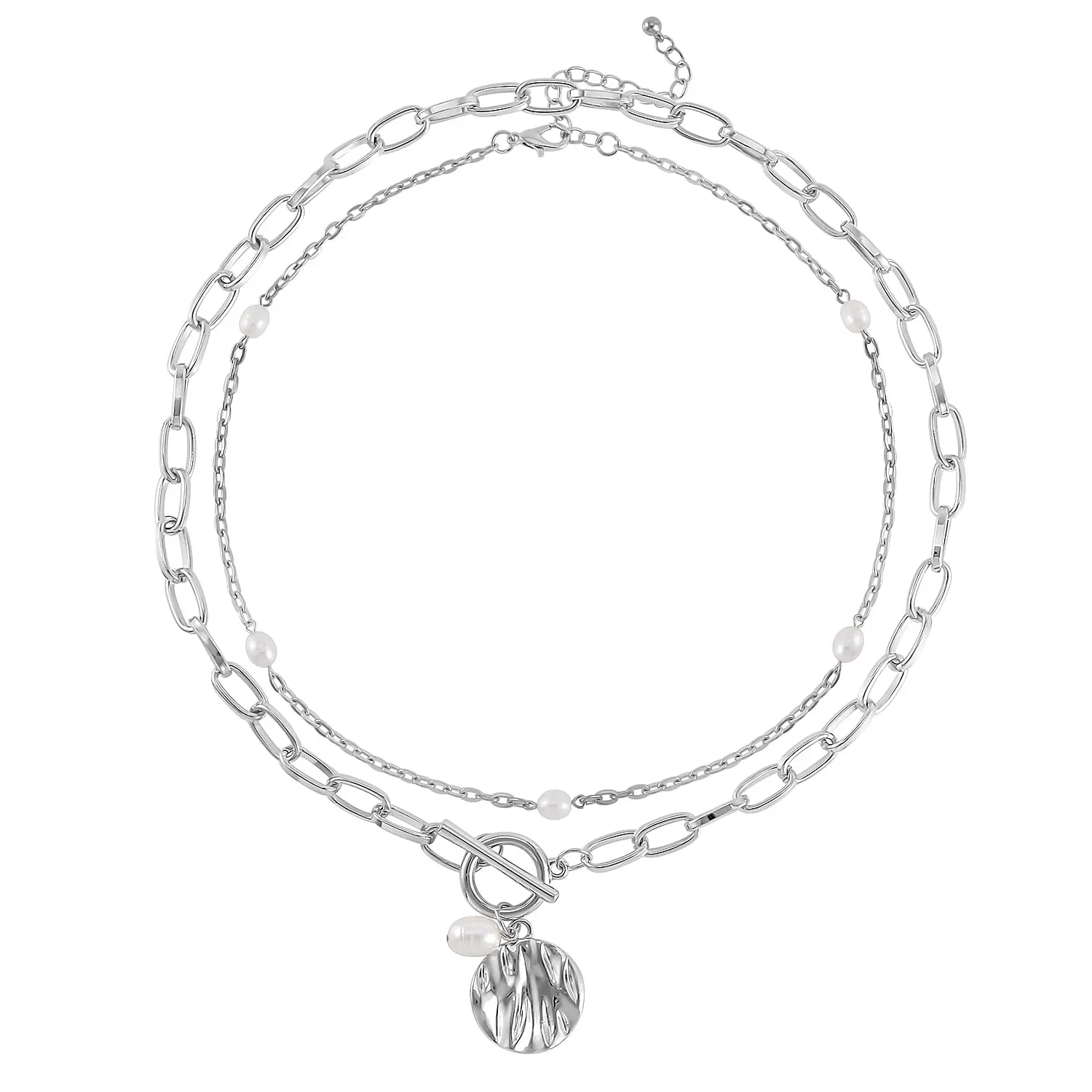 Freshwater Pearl Set of 2 Necklace (20 & 22 Inches) in