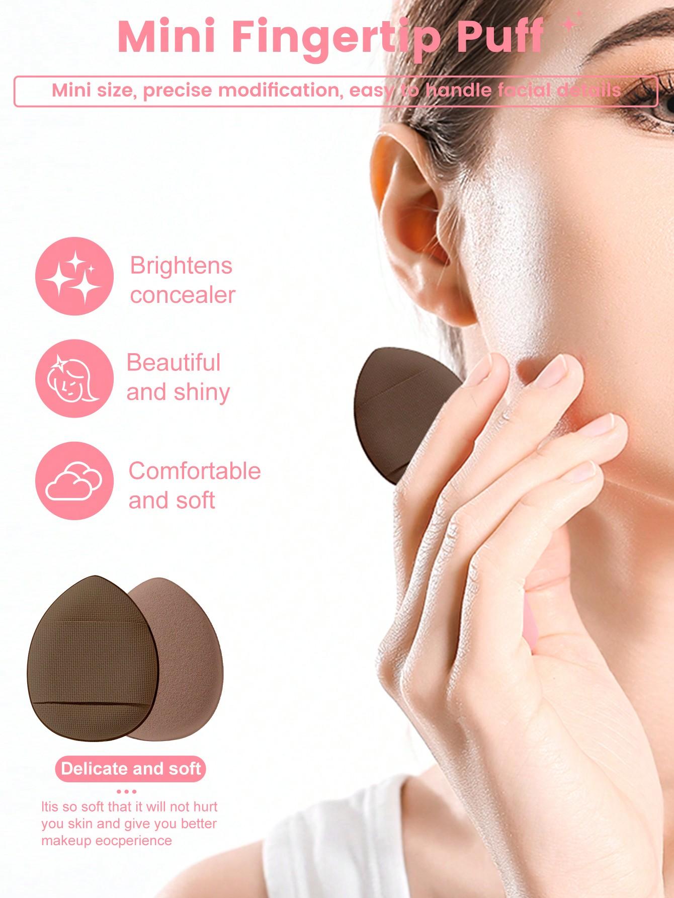 46PCS All-in-One Makeup Tools Set, 22PCS Professional Makeup Brushes, Makeup Sponges, Mini Makeup Sponges, Triangle Powder Puffs, Mini Air Cushion Puffs, Hairband, Hand Bowl Straps and Makeup Brush Cleaning Tool, Portable Beauty Kit