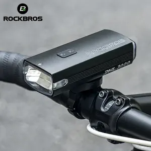 ROCKBROS PHL3000 Bike Light 3000 Lumens USB-C 10000mAh Battery IPX6 Waterproof Multiple Modes for Enhanced Visibility and Durability