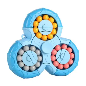 Magic Bean Rubik's Cube Boy Gyro Finger Rotating Ball Decompression and Decompression Artifact Children's Educational Toy