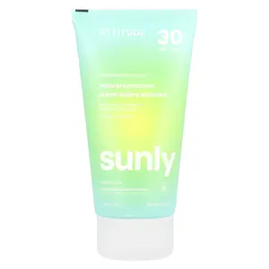 ATTITUDE Sunly, Mineral Sunscreen, 30 SPF, Unscented , 5.2 oz (150 g)