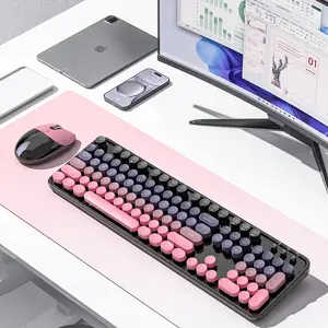 Mofii Keyboard Mouse Set, Rechargeable Wireless Bluetooth-compatible Connection, Dual Color Options, High-Quality Silent Office Use Us Qwerty, Wireless Ergonomic Keyboard